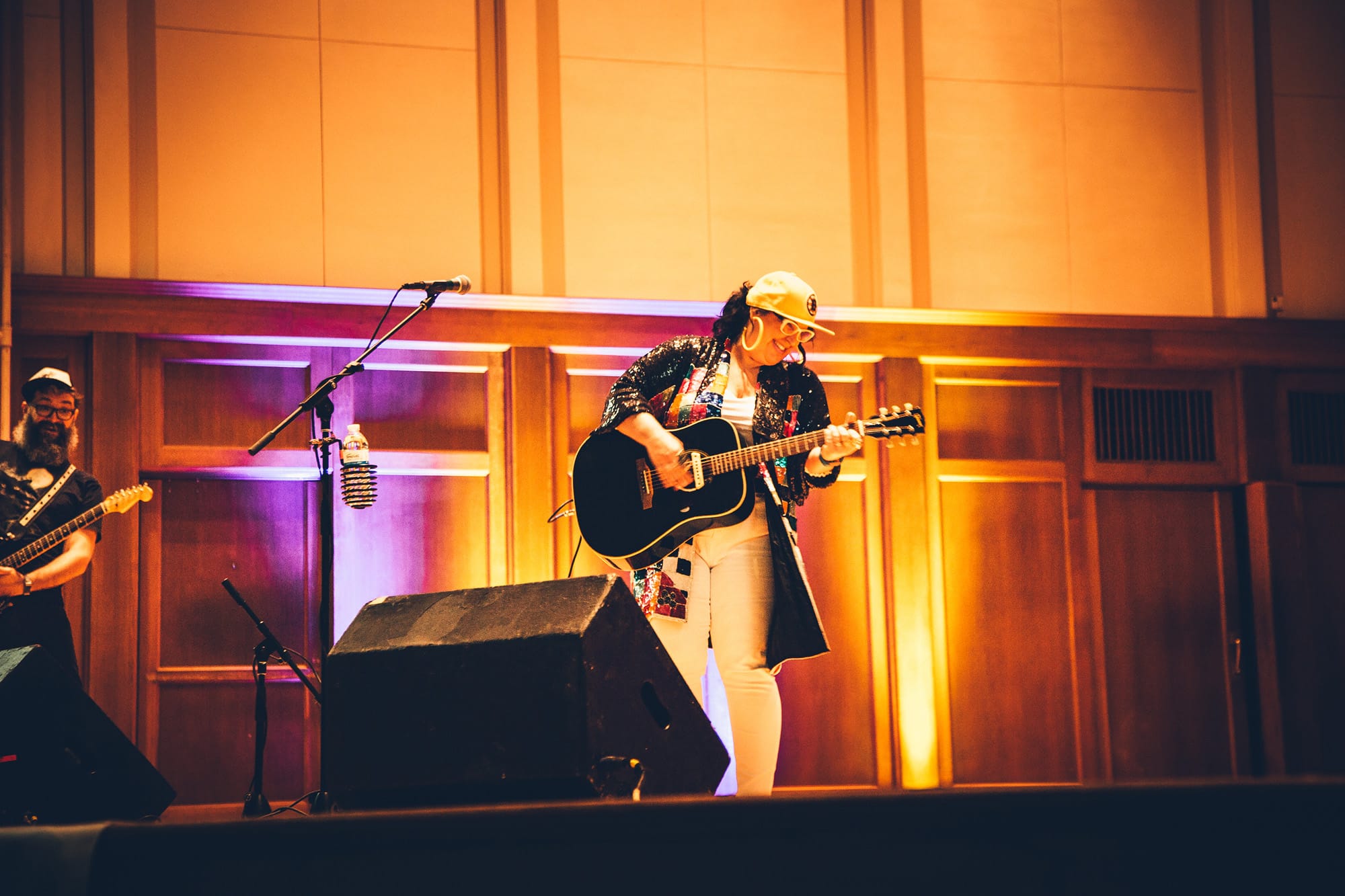 Sarah Potenza performing at the Lawrence Memorial Chapel