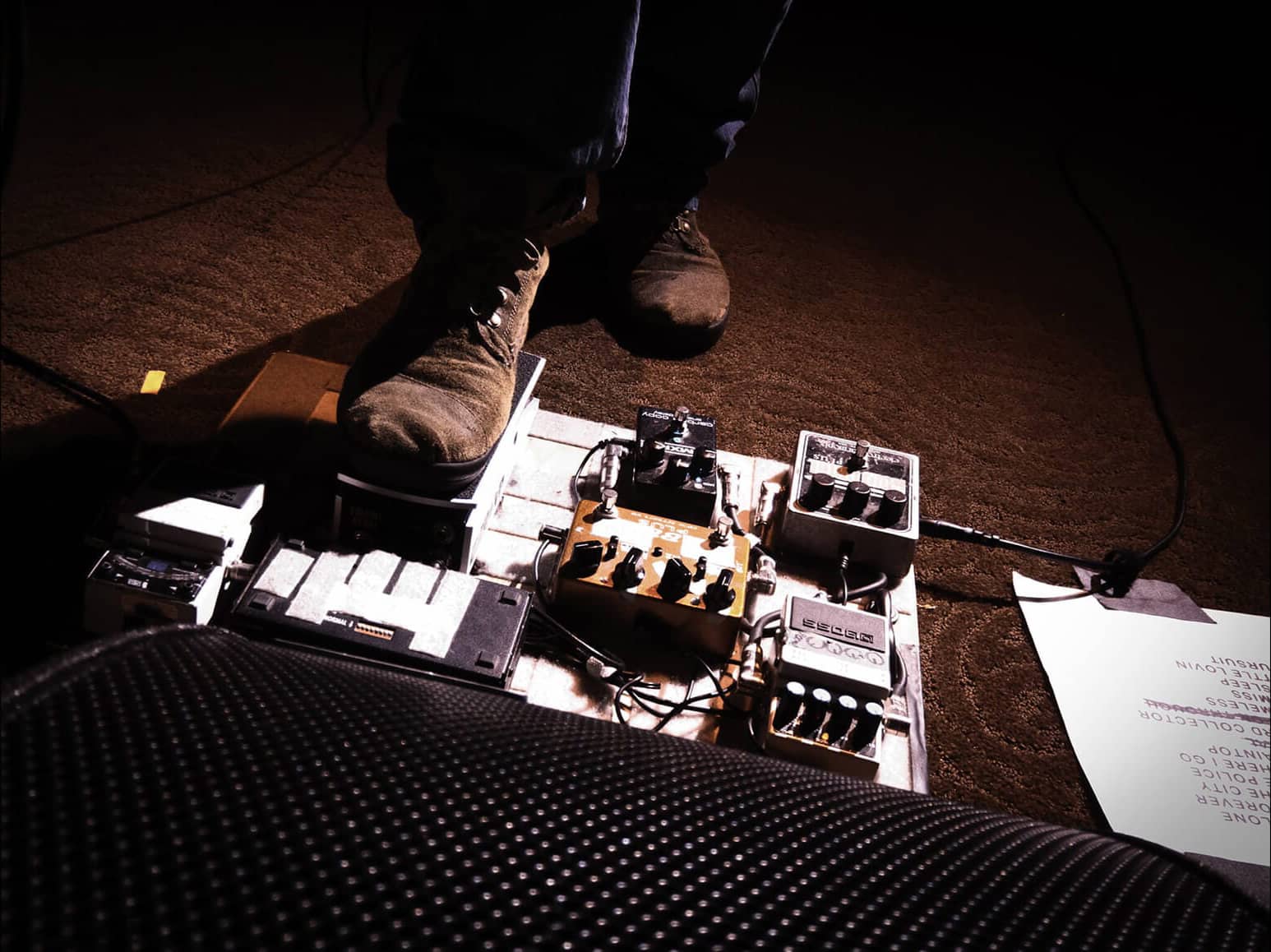 Lissie pedal board and set list